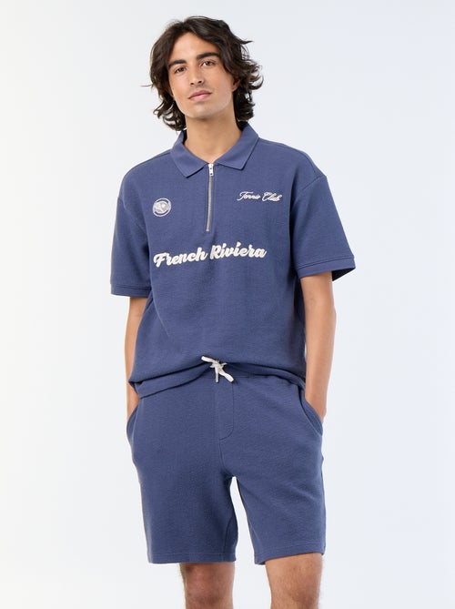 Bermuda maille lourde uni - Kiabi