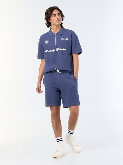 Bermuda maille lourde uni - Kiabi