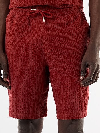 Bermuda maille lourde uni