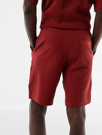 Bermuda maille lourde uni