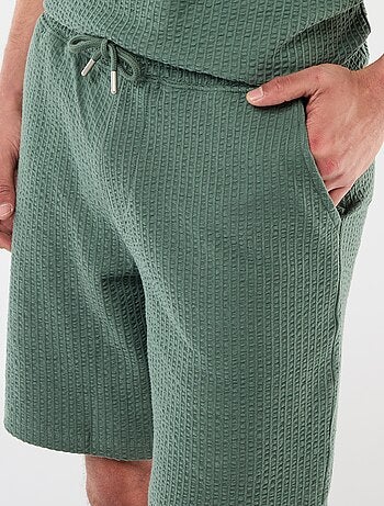 Bermuda maille lourde uni