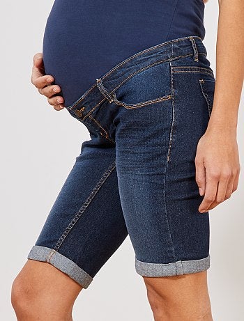 Bermuda maternité denim 'éco-conception' - Kiabi
