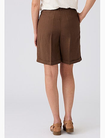 Bermuda mélange lin et viscose - Damart