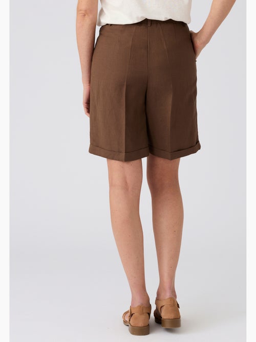 Bermuda mélange lin et viscose - Damart - Kiabi