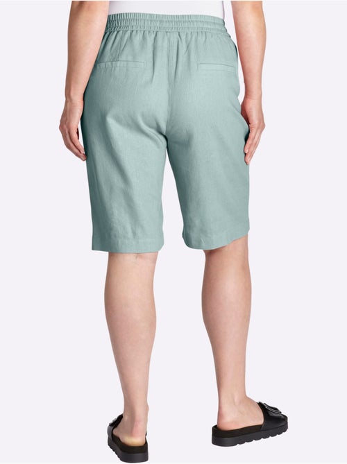 Bermuda Mélange Lin Et Viscose - Taille Standard - Sheego - Kiabi