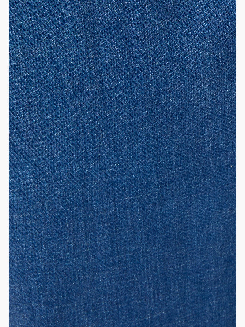 Bermuda mélange Lyocell Tencel(TM) - Damart Bleu denim - Kiabi