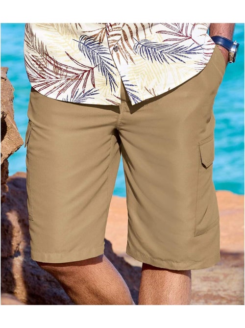 Bermuda Microfibre Cargo  - ATLAS FOR MEN - Kiabi
