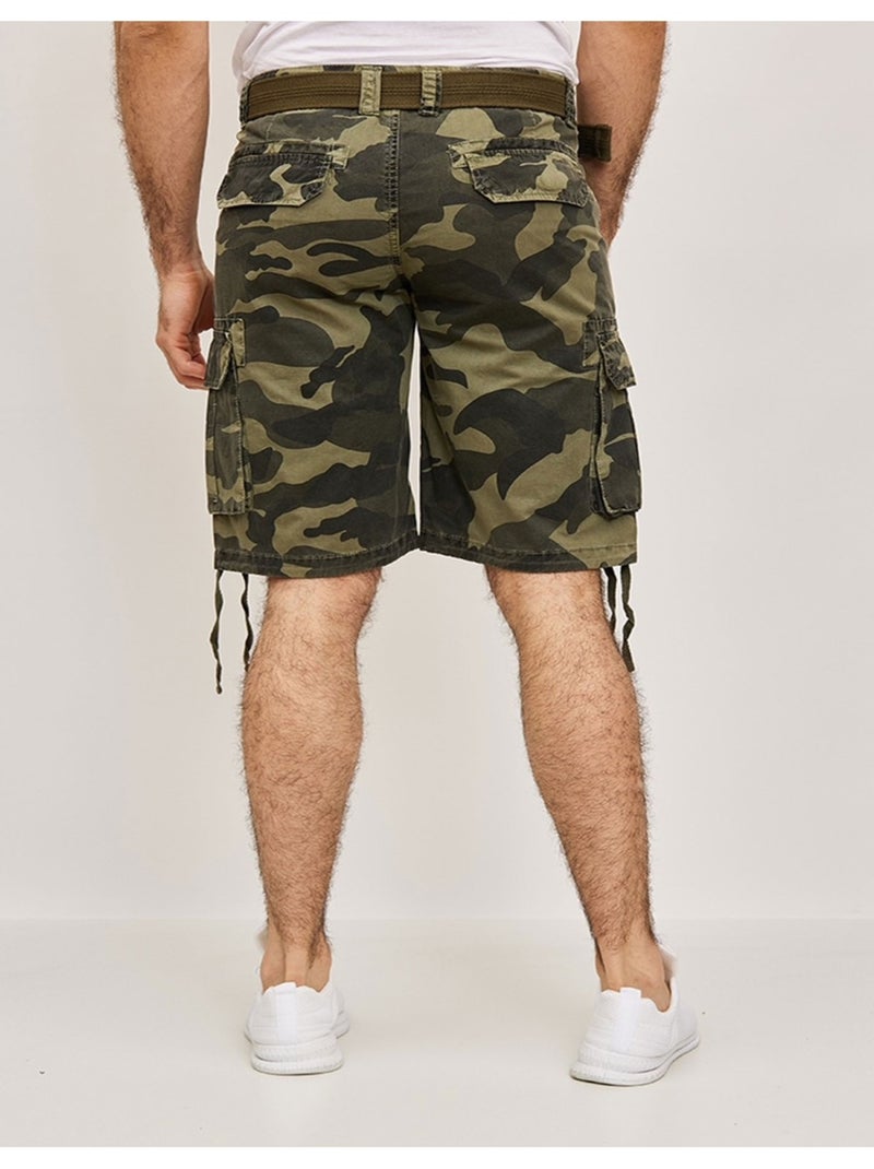 Bermuda Militaire Cargo Kebello Vert - Kiabi