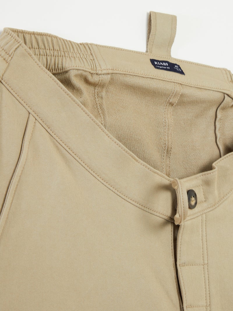 Bermuda molleton - collection facile à enfiler Beige - Kiabi