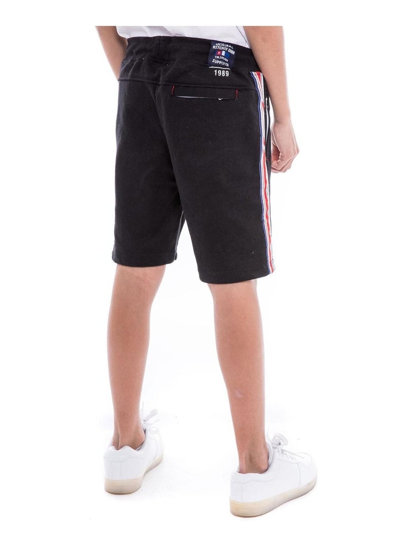 Bermuda molleton BAMAGA garçon Noir - Kiabi