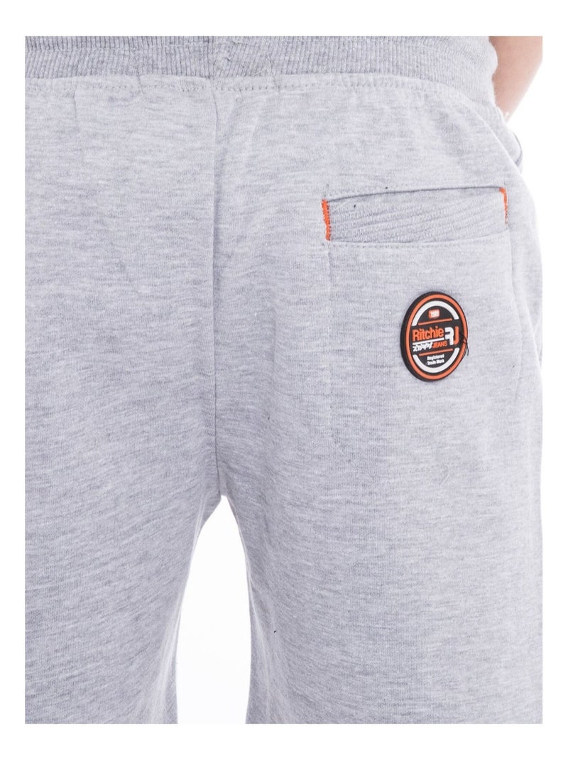 Bermuda molleton BANOON garçon Gris clair - Kiabi