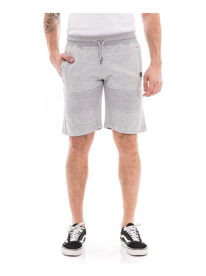 Bermuda molleton BANOON Gris chiné - Kiabi