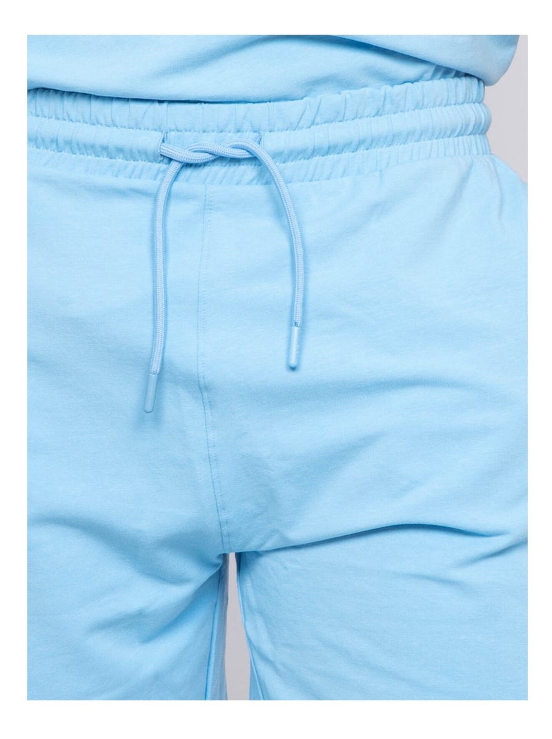 Bermuda molleton BELGAMY Bleu ciel - Kiabi