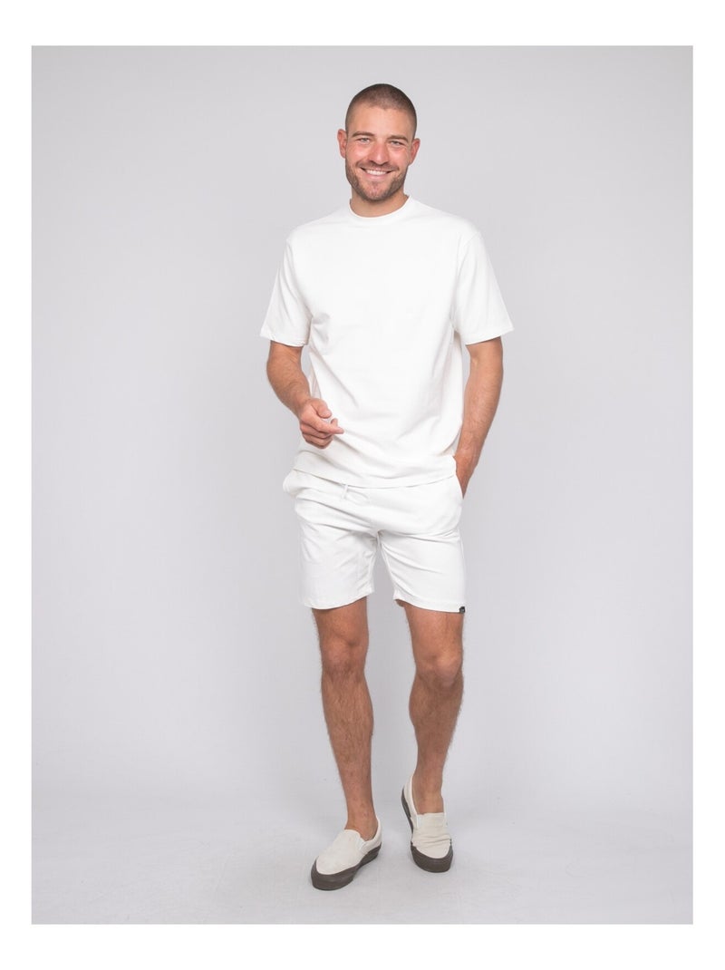 Bermuda molleton BELGAMY Ecru - Kiabi