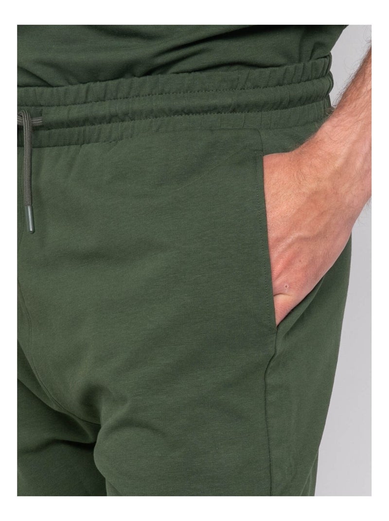 Bermuda molleton BELGAMY Kaki - Kiabi