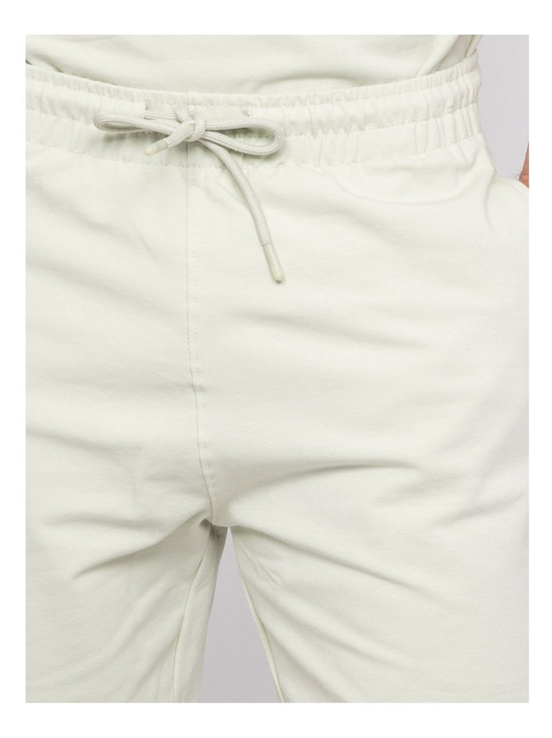 Bermuda molleton BELGAMY Vert pistache - Kiabi