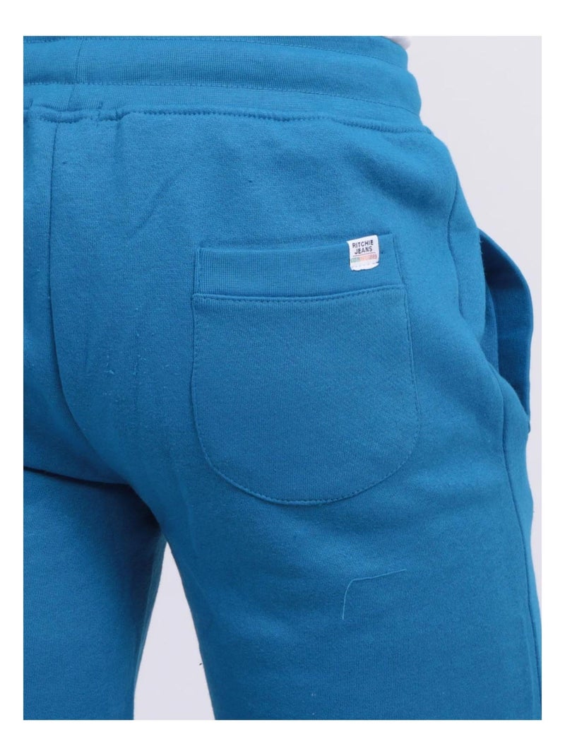 Bermuda molleton BIDMIN Bleu roi - Kiabi