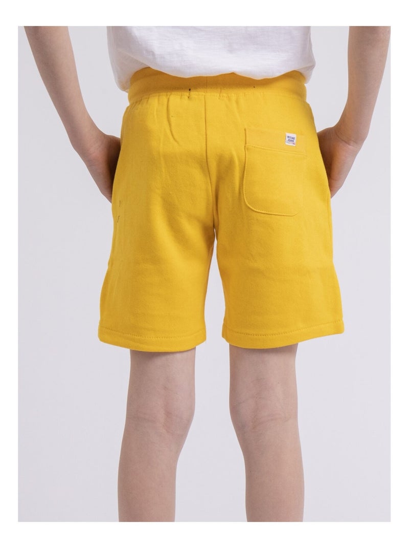 Bermuda molleton BIDMIN garçon Jaune - Kiabi