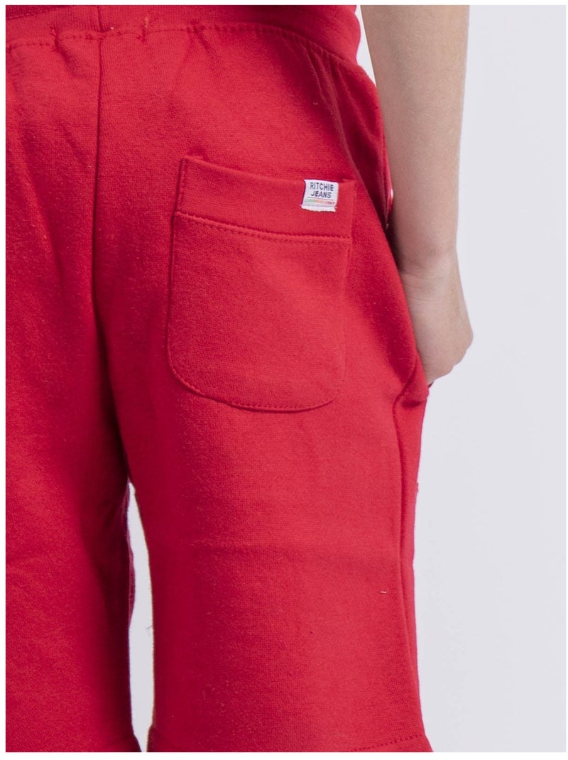 Bermuda molleton BIDMIN-J Rouge - Kiabi