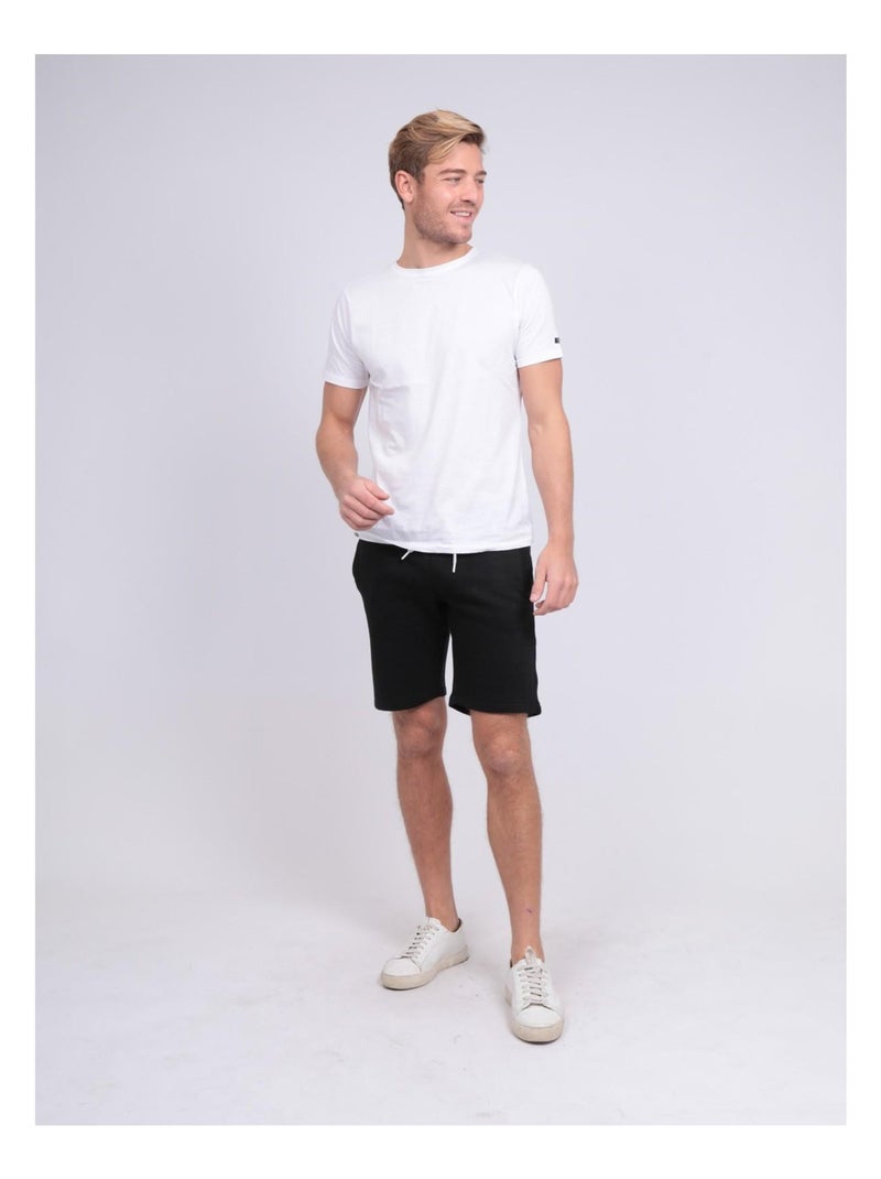 Bermuda molleton BIDMIN Noir - Kiabi