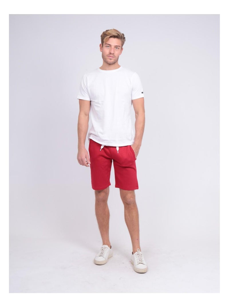 Bermuda molleton BIDMIN Rouge - Kiabi