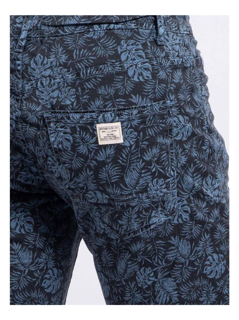 Bermuda motifs BANEM Bleu - Kiabi