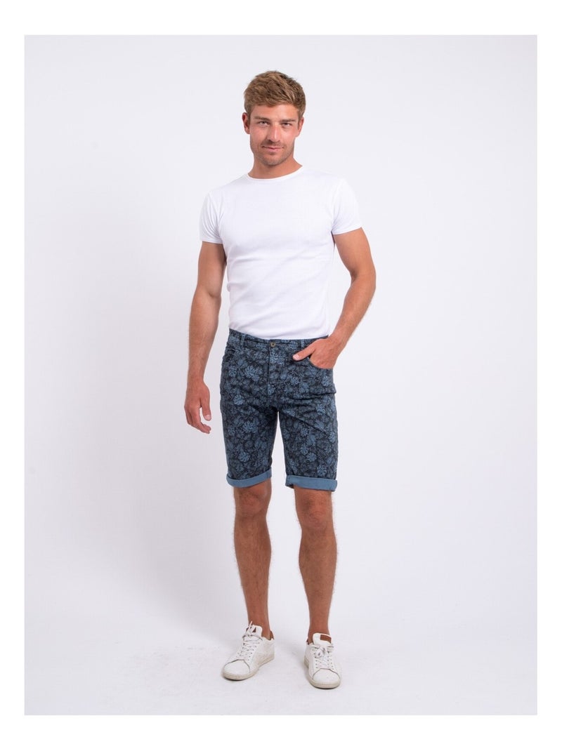 Bermuda motifs BANEM Bleu - Kiabi
