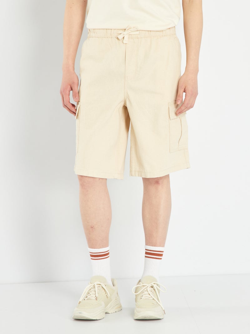 Pantalon Droit Dockers D1 En Coton Beige épais Moucheté - Taille W34 L42/44FR, Occasion Très Bon état
