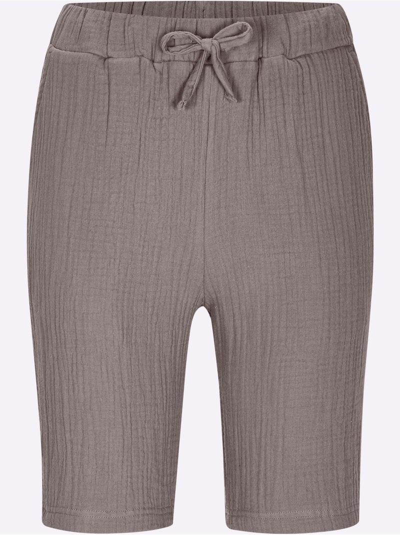 Bermuda Mousseline - Taille Standard - Witt Gris taupe - Kiabi
