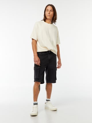 Bermuda multipoches en jean