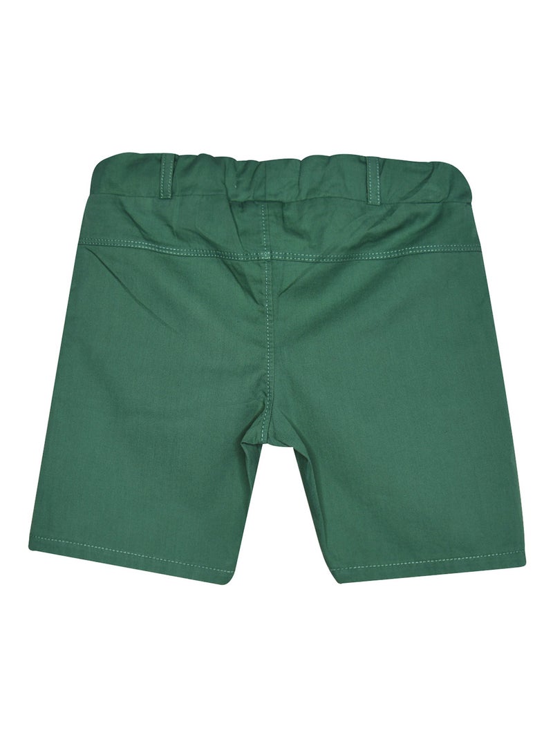 BERMUDA NANDO TWILL ENFANT Vert - Kiabi