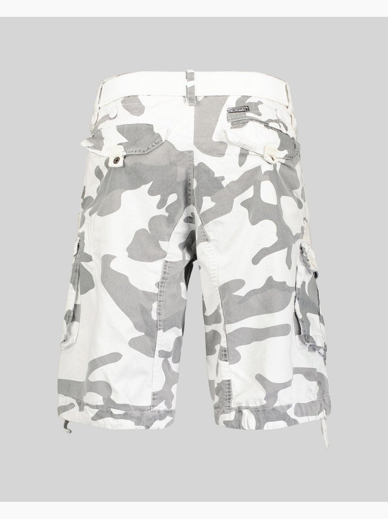 Bermuda panoramique camo – geographical norway Blanc Multicolore - Kiabi