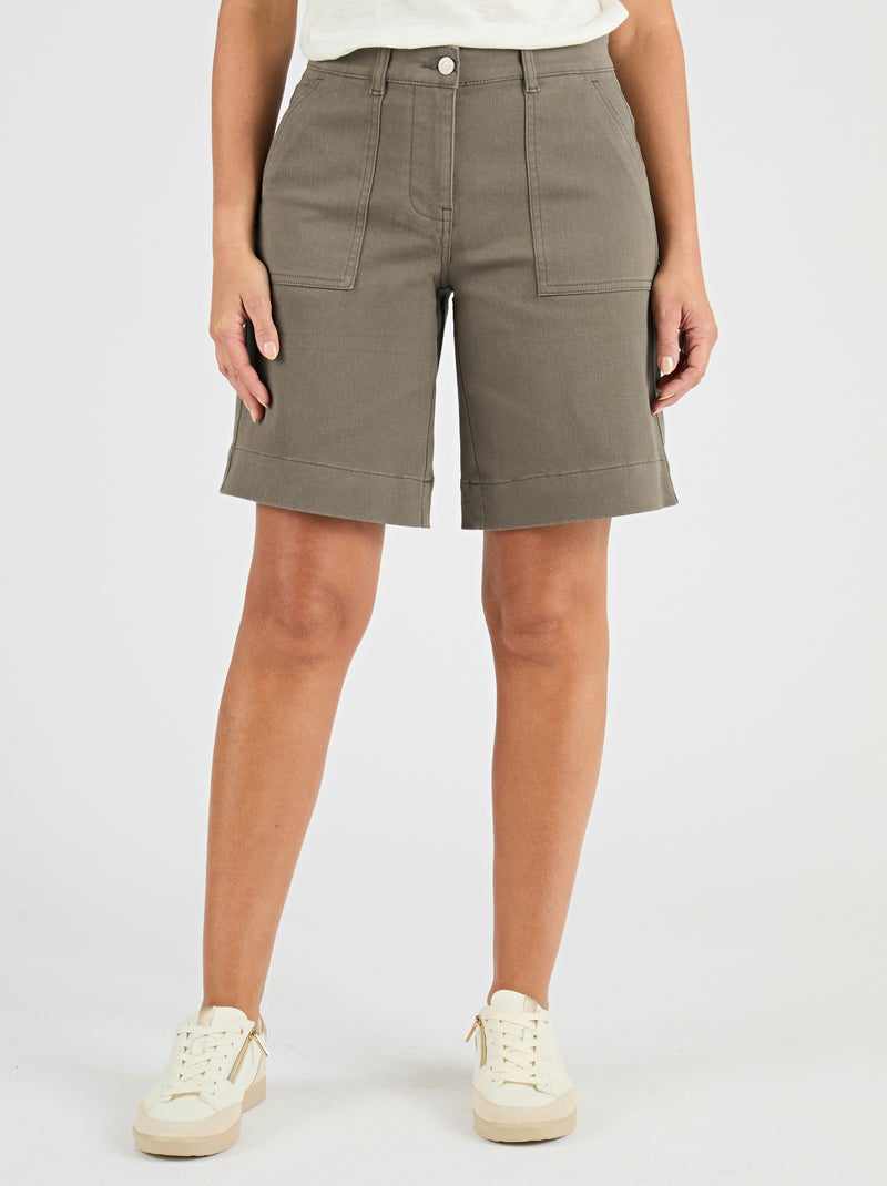 Bermuda poches cargo - Damart Taupe - Kiabi