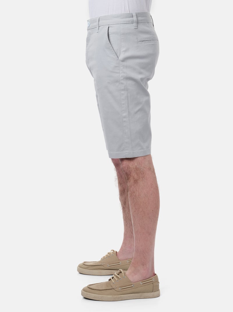 Bermuda poches fendues Bleu ciel - Kiabi