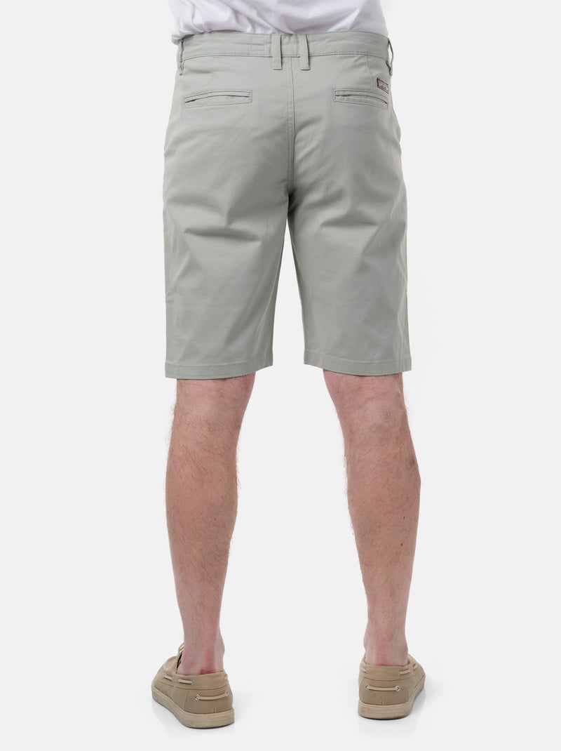 Bermuda poches fendues Gris perle - Kiabi