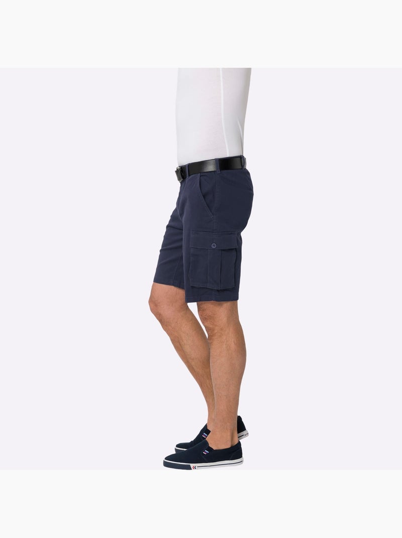 Bermuda qualité twill - taille standard - moda vilona Bleu marine - Kiabi