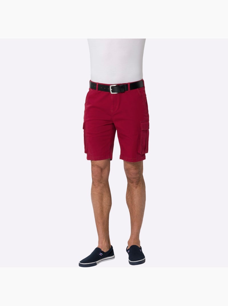Bermuda qualité twill - taille standard - moda vilona Cerise - Kiabi