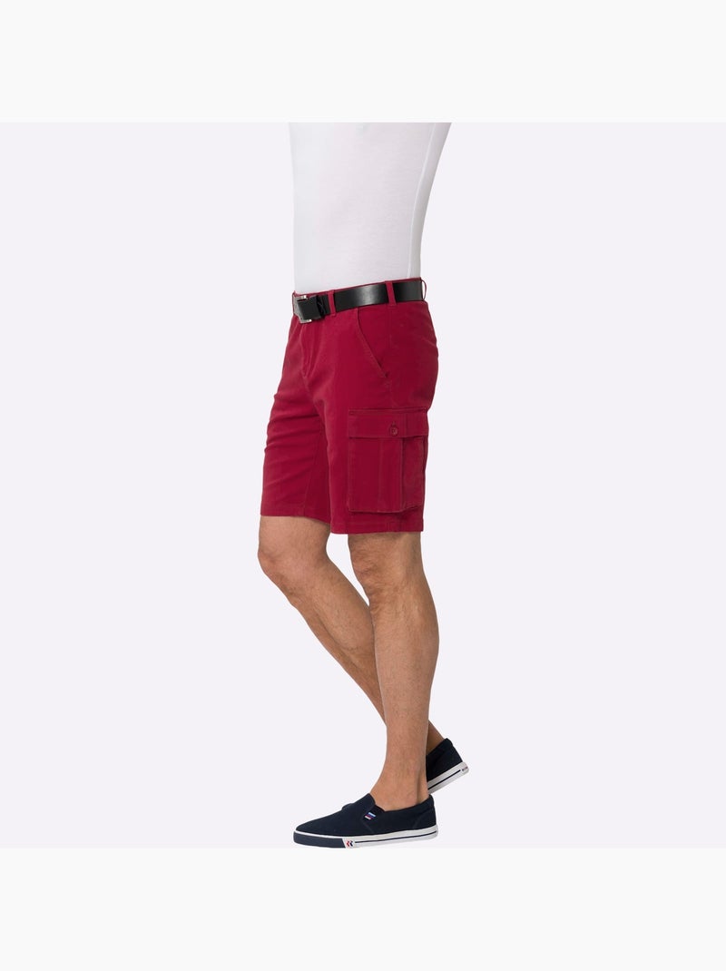 Bermuda qualité twill - taille standard - moda vilona Cerise - Kiabi