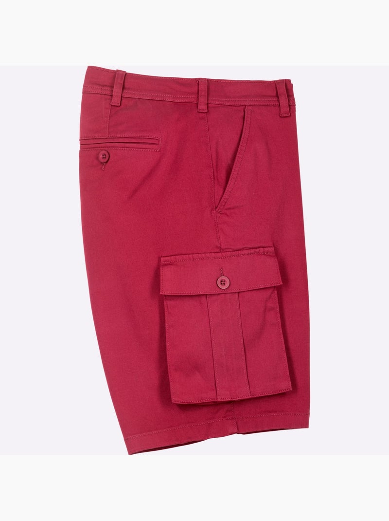 Bermuda qualité twill - taille standard - moda vilona Cerise - Kiabi