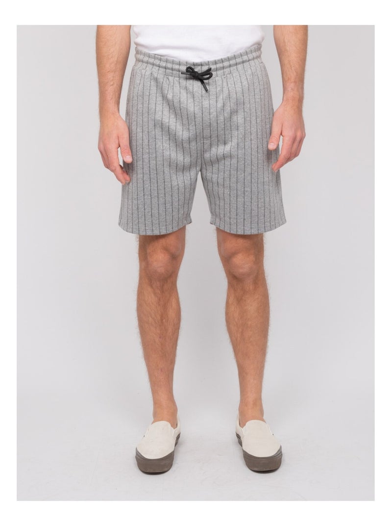 Bermuda rayures BANJI Gris - Kiabi