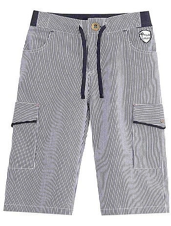 Bermuda Rayures Poches Cargo ARCACHON - La Faute à Voltaire