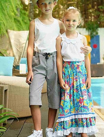 Bermuda Rayures Poches Cargo ARCACHON - La Faute à Voltaire