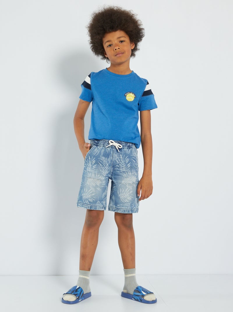 Bermuda regular en denim Bleu - Kiabi