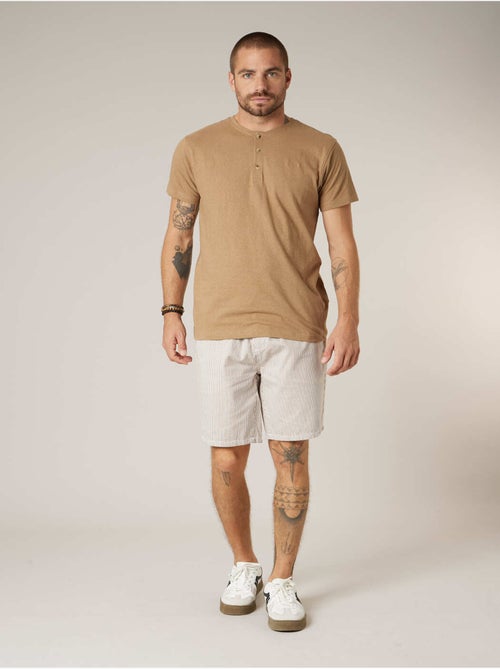 Bermuda regular homme en 100% coton 'Deeluxe' - Kiabi