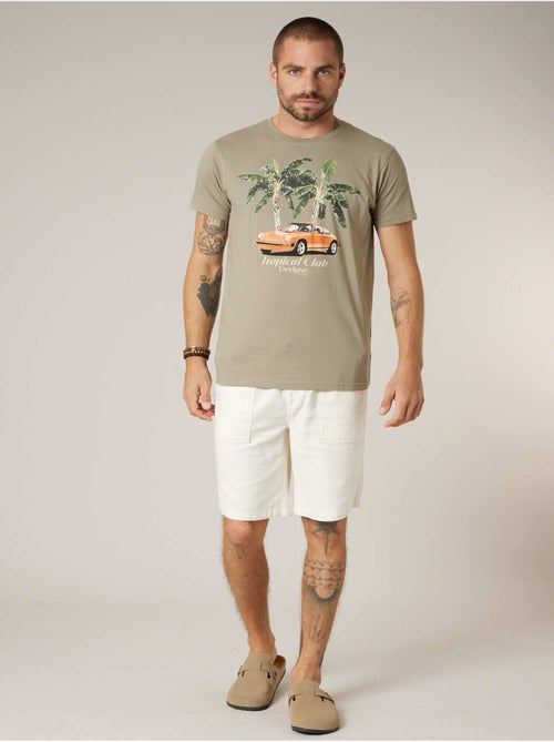 Bermuda rEgular homme en coton 'Deeluxe' - Kiabi