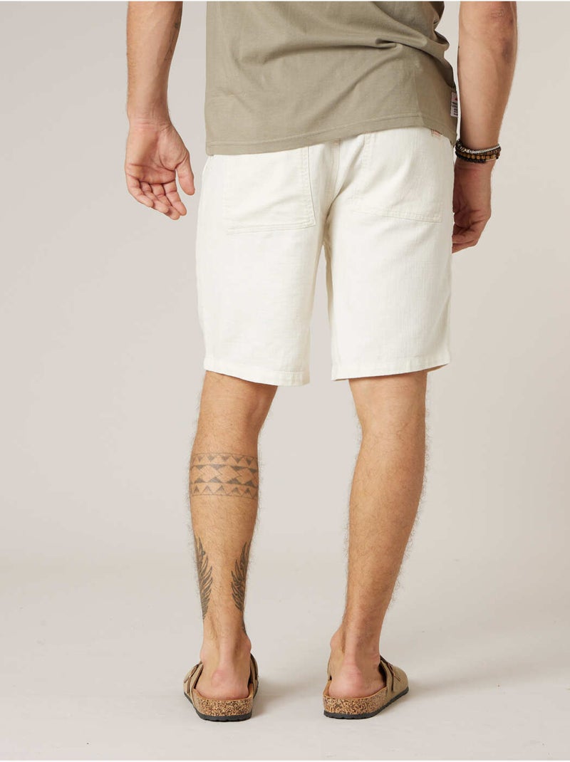 Bermuda rEgular homme en coton 'Deeluxe' Beige argile - Kiabi