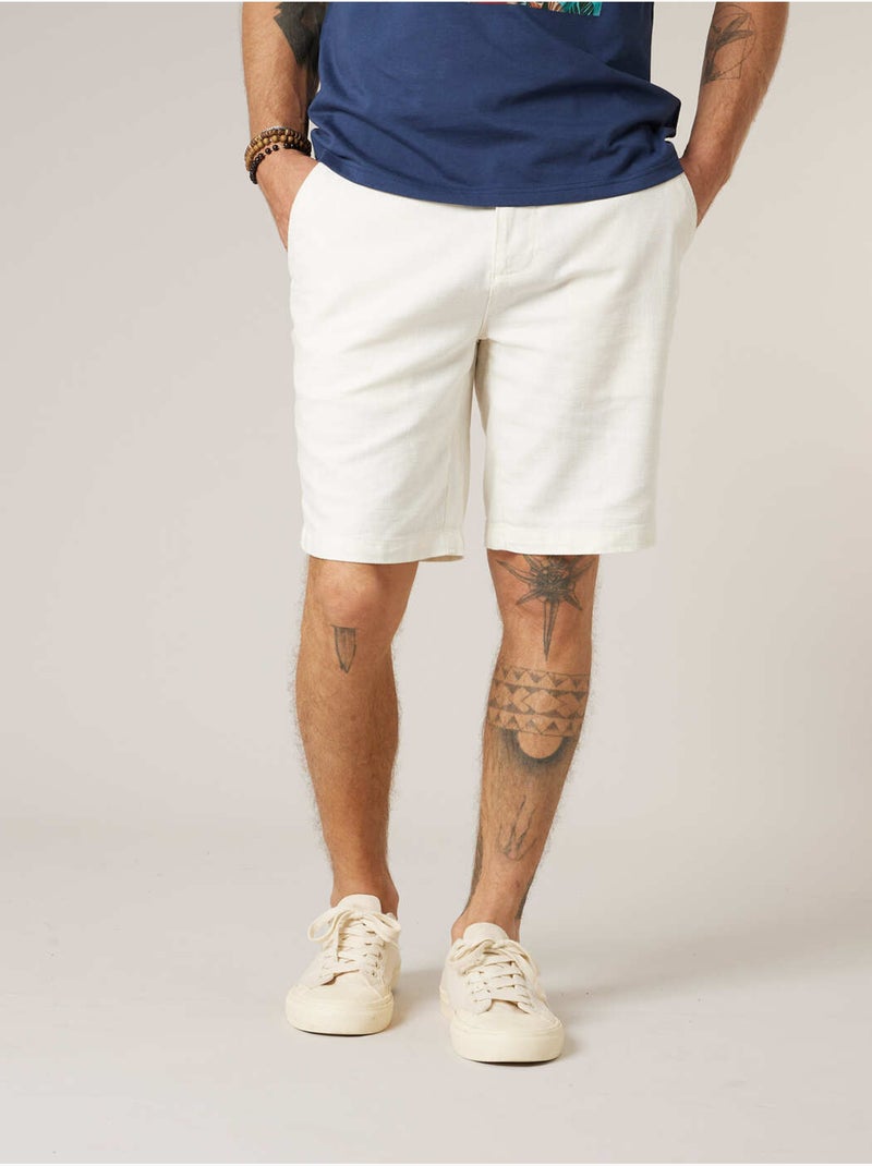 Bermuda régular homme en coton 'Deeluxe' Beige argile - Kiabi