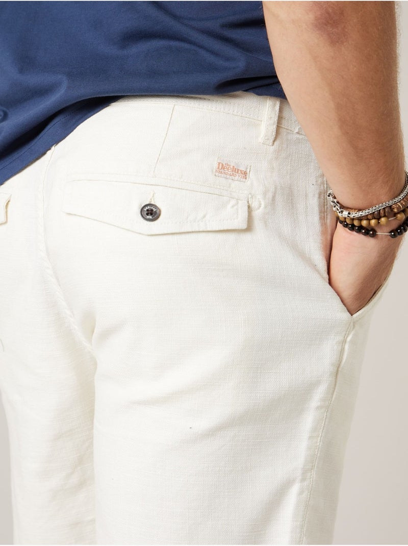 Bermuda régular homme en coton 'Deeluxe' Beige argile - Kiabi