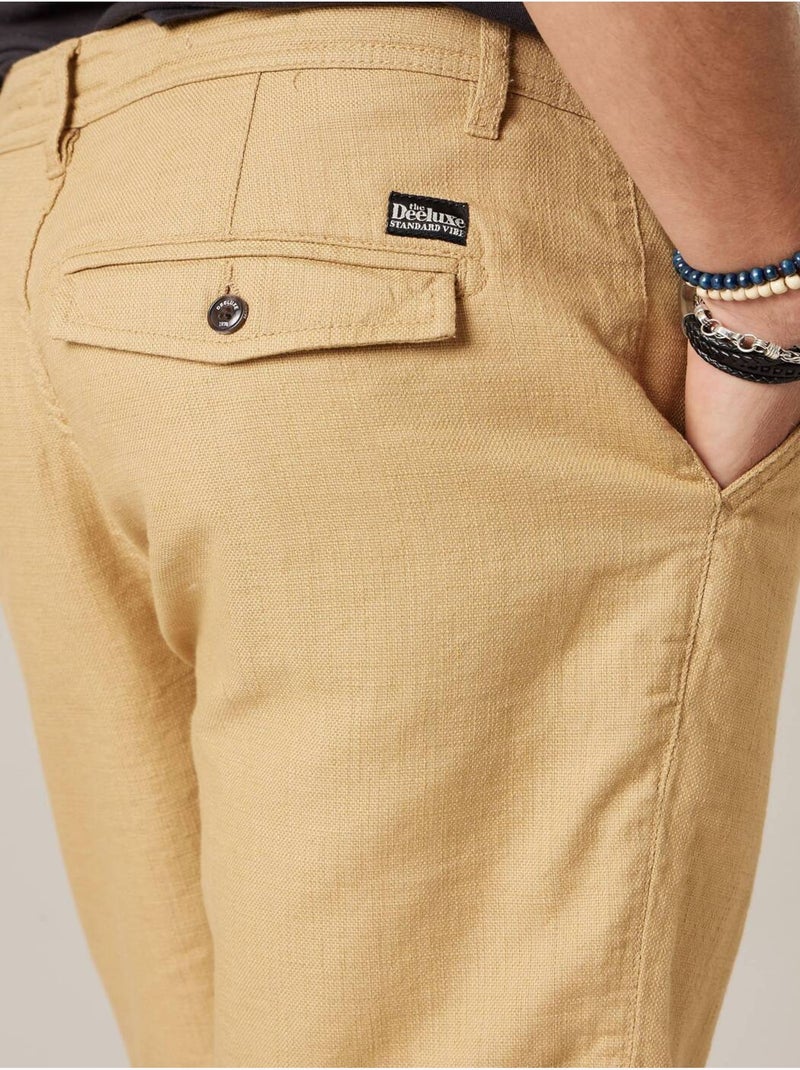 Bermuda régular homme en coton 'Deeluxe' Beige coquille - Kiabi