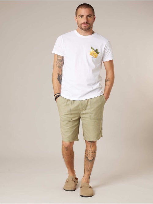 Bermuda rEgular homme en coton 'Deeluxe' - Kiabi